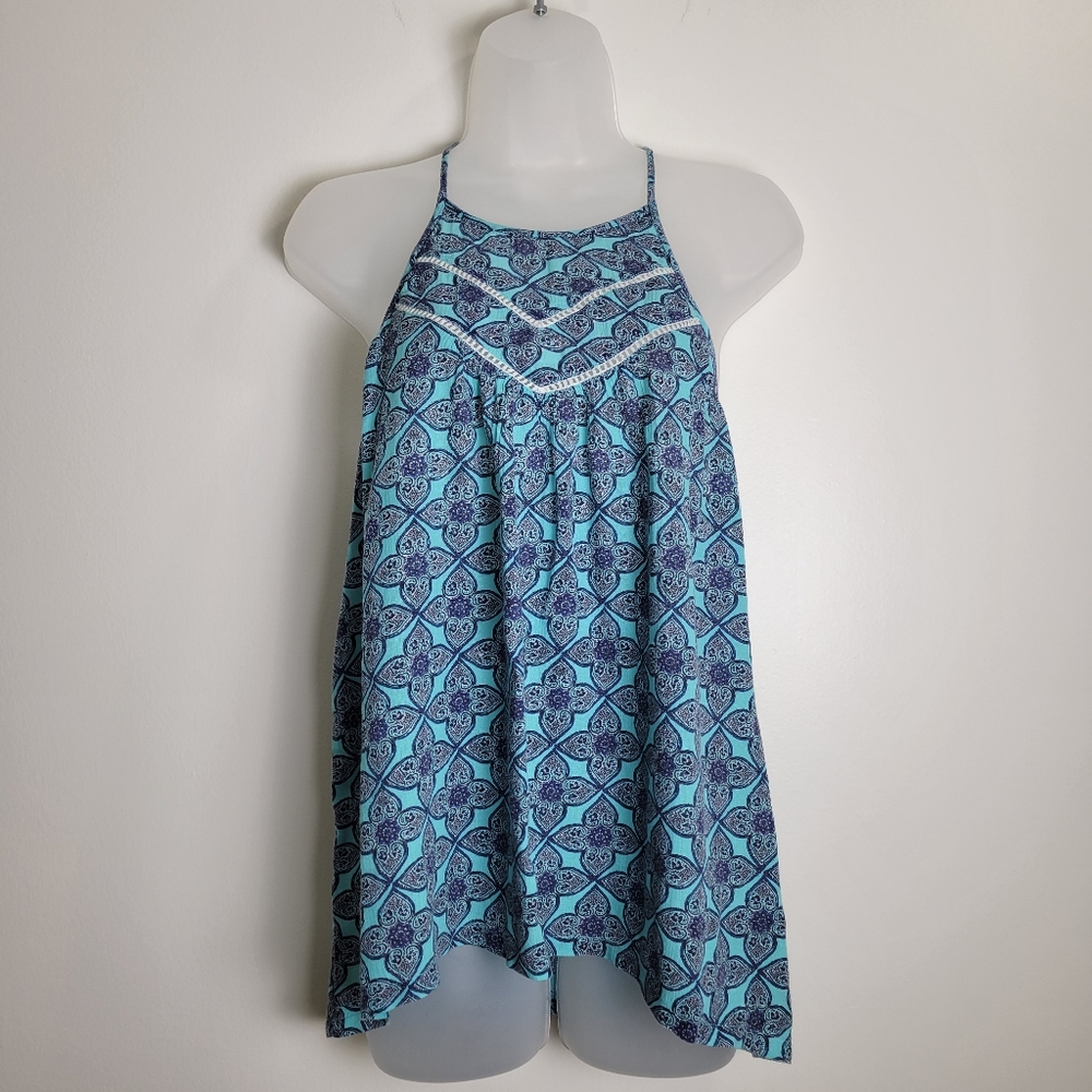 HOLISTER Geometric Boho High-low Tank Top S